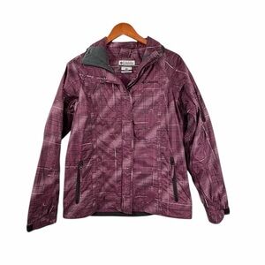 Columbia Womens Interchange Omni Tech Waterproof Purple Jacket Size M